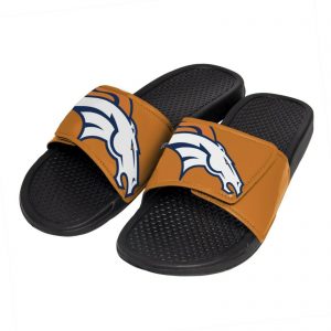 Denver Broncos NFL Men's Cropped Big Logo Flip Flop, Sandal