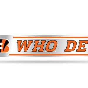 Cincinnati Bengals NFL 3 x 17 Who Dey Team Slogan Decal