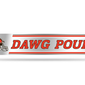 Cleveland Browns NFL 3 x 17 Dawg Pound Team Slogan Decal