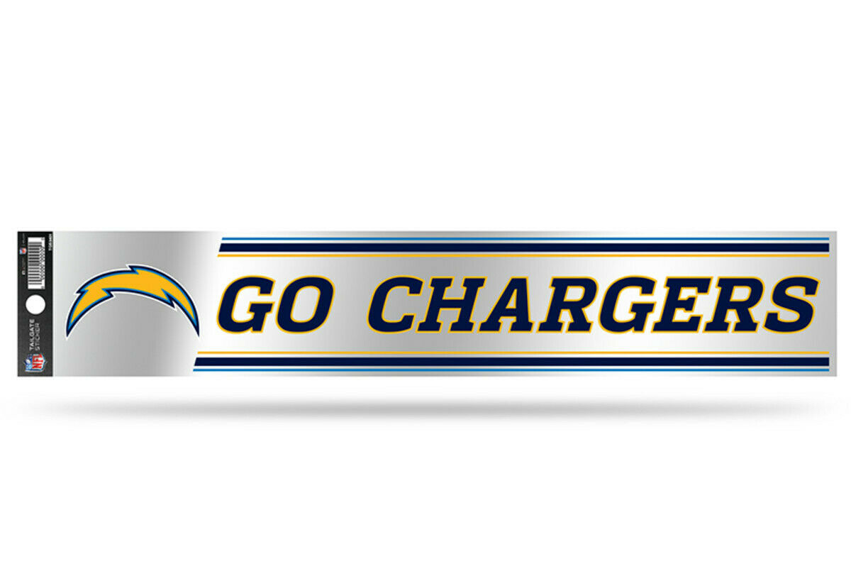 Los Angeles Chargers NFL 3 x 17 Go Chargers Team Slogan Decal