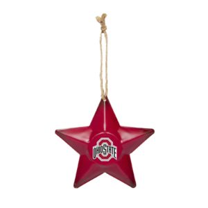 Ohio State Buckeyes NCAA Metal Distressed Tree Ornament