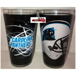 Carolina Panthers Boelter NFL Sublimated Volt 16oz Pint Glass Set