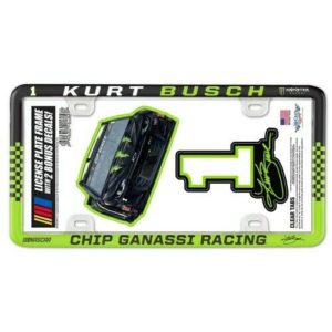 Kurt Busch 2020 Wincraft #1 Monster Energy Poly License Plate Frame W/Decals