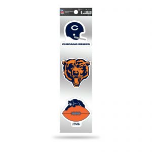Chicago Bears NFL Triple Spirit RETRO Decal Set