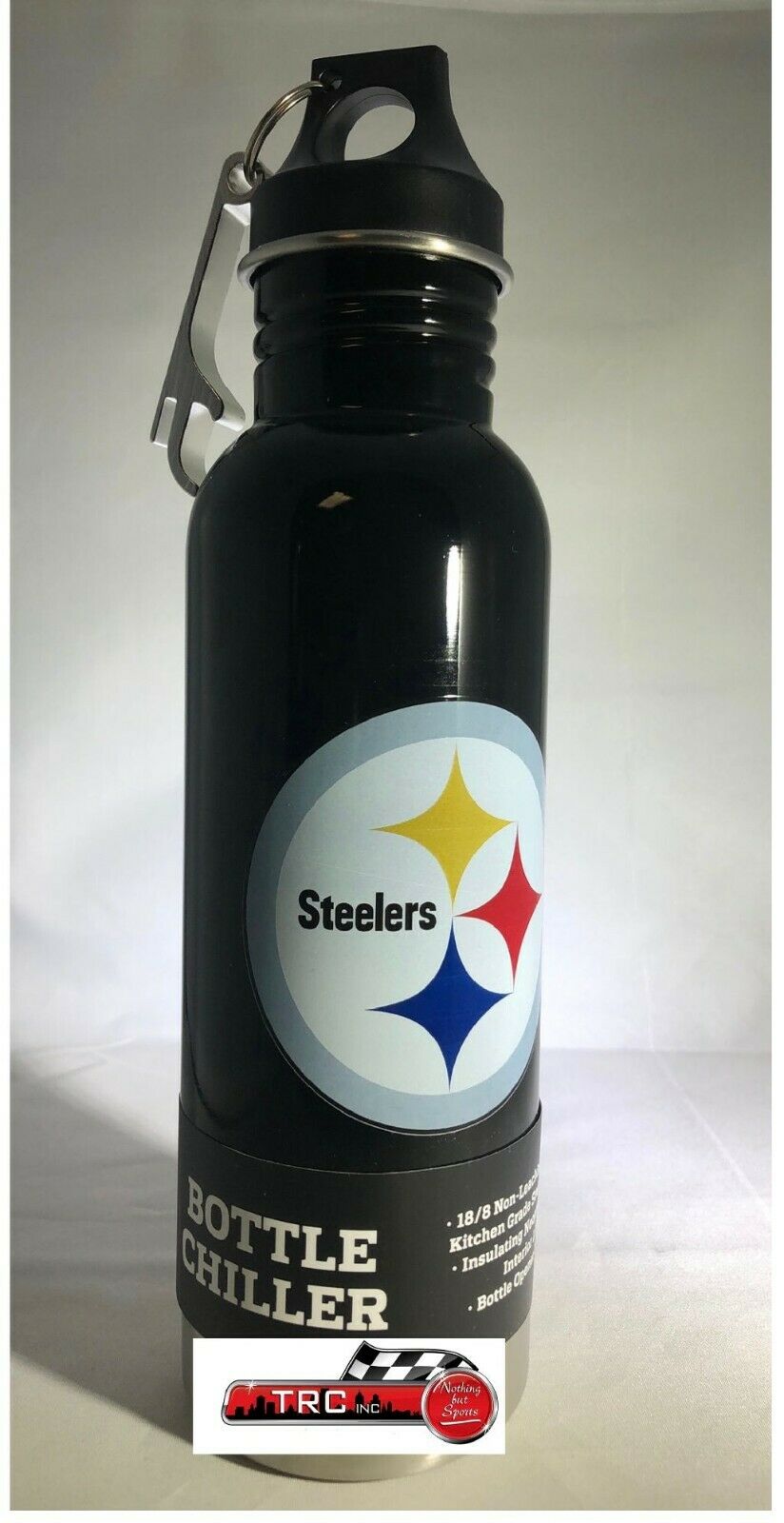 Pittsburgh Steelers NFL Stainless Bottle Chiller