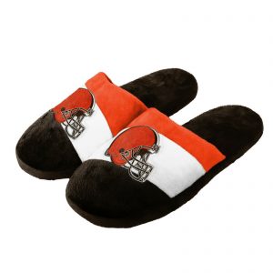 Cleveland Browns NFL Men's Colorblock Slide Slipper, 4 Sizes Available