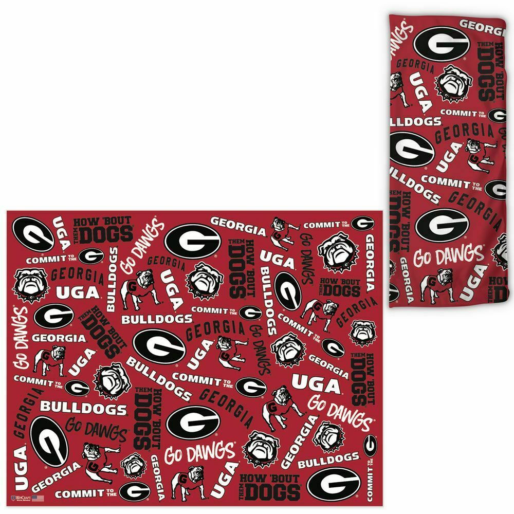 Georgia Bulldogs Wincraft NCAA Scatter Print Neck Gaiter Scarf/Face Mask