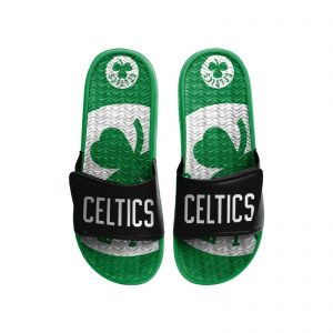 Boston Celtics 2021 NBA Men's Wordmark GEL Slide On Sandal