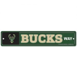 Milwaukee Bucks Wincraft NBA Bucks Way Street Sign 3.75x19