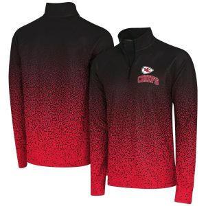 Kansas City Chiefs NFL Gradient Raglan 1/4 Zip Jacket