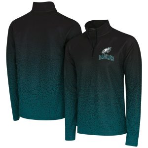 Philadelphia Eagles NFL Gradient Raglan 1/4 Zip Jacket