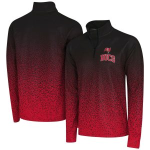 Tampa Bay Buccaneers NFL Gradient Raglan 1/4 Zip Jacket