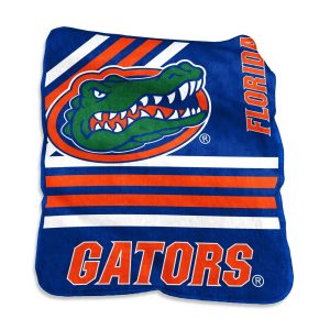 Florida Gators NCAA Logo Brands 50x60 Raschel Throw Blanket