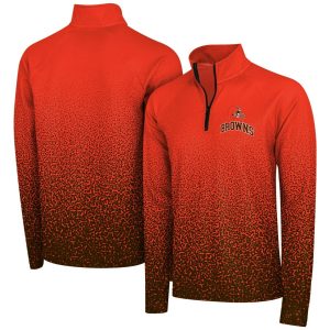 Cleveland Browns NFL Gradient Raglan 1/4 Zip Jacket