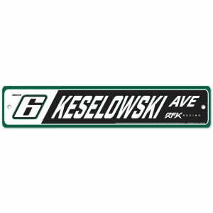 Brad Keselowski 2022 Wincraft NASCAR #6 Keselowski Ave Street Sign 3.75x19