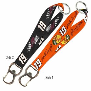 Martin Truex Jr 2022 Wincraft #19 Bass Pro Shops Key Strap Bottle Opener