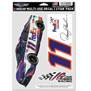 Denny Hamlin 2022 Wincraft #11 Fed Ex Express Multi Use Decal Sheet(3Pk)