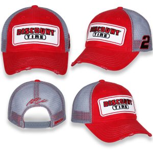 Austin Cindric 2022 Checkered Flag Sports #2 Discount Tire Vintage Patch Hat