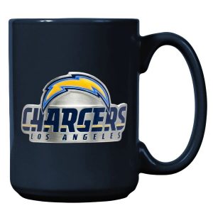 Los Angeles Chargers GAP NFL 15oz Metal Emblem Coffee Mug(1)