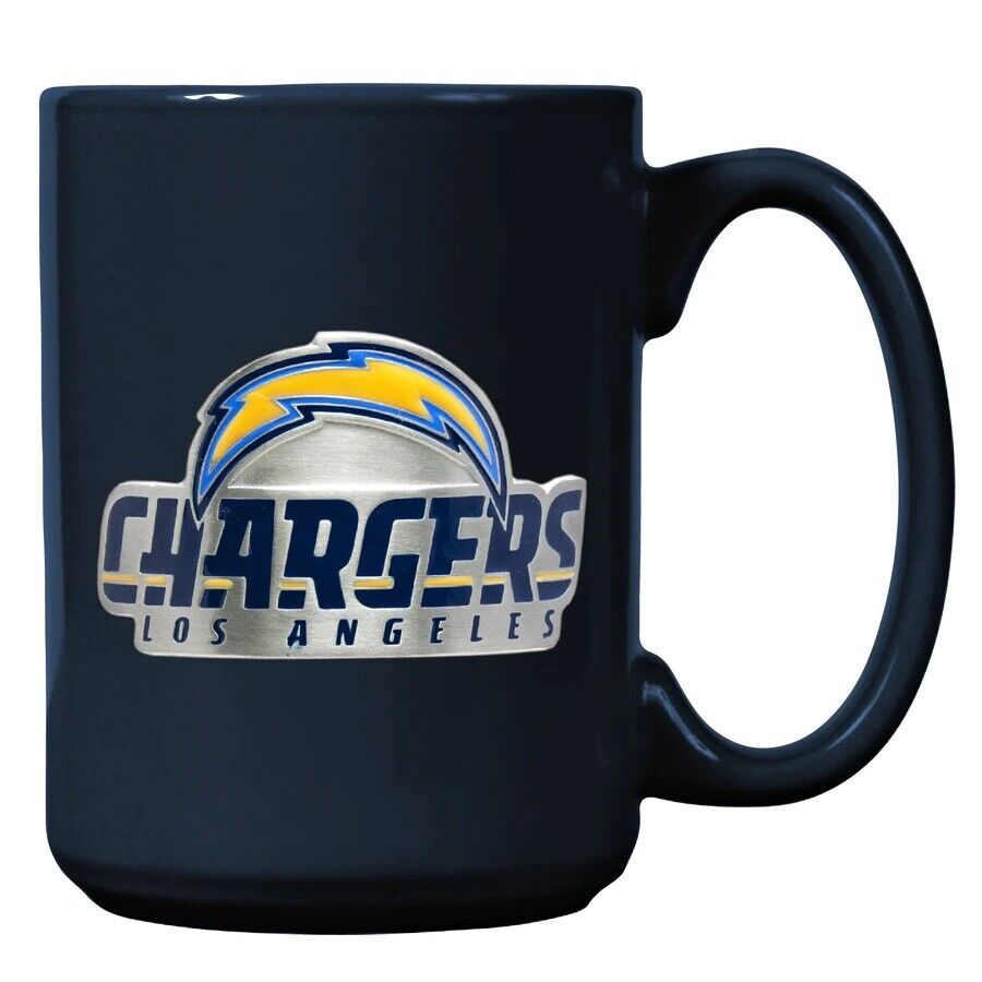 Los Angeles Chargers GAP NFL 15oz Metal Emblem Coffee Mug(1)