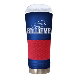 Buffalo Bills NFL 24oz BILLIEVE "The Draft" Stainless Steel Travel Tumbler