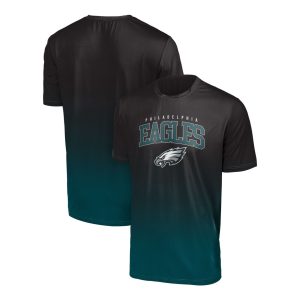 Philadelphia Eagles FOCO NFL Gradient Rash Guard Shirt, Black/Green
