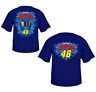 Jimmie Johnson Chase Authentics #48 Lowe's Blue Tee Large