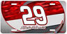 Kevin Harvick 2012 Racing Reflections #29 Metal License Plate
