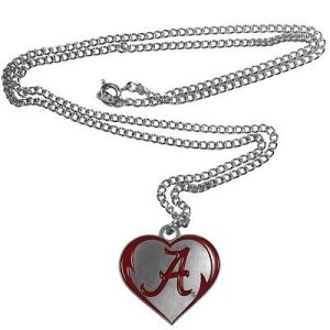 Alabama Crimson Tide NCAA Heart Necklace