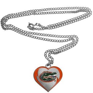 Florida Gators NCAA Heart Necklace