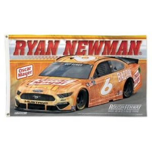 Ryan Newman 2020 Wincraft #6 Oscar Mayer MUSTANG 3x5 Deluxe Flag
