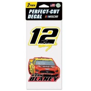 Ryan Blaney 2020 Wincraft #12 Menards/Jack Links 2pc Decal Set featuring outdoor vinyl and full-color logo design