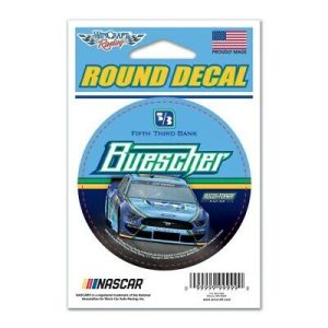 Chris Buescher 2020 Wincraft #17 Fifth Third Bank Round Decal 3"