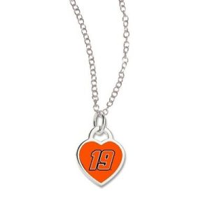 Martin Truex Jr 2019 Wincraft #19 3-D Heart Shaped Necklace