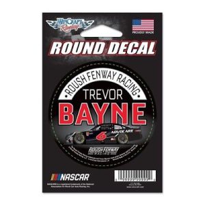 Trevor Bayne 2018 Wincraft #6 Advocare Round Decal 3"