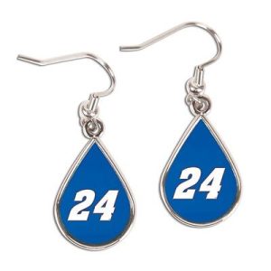 Chase Elliott 2016 Wincraft #24 Tear Drop Earrings Carded