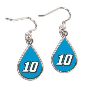 Danica Patrick 2016 Wincraft #10 Tear Drop Earrings Carded