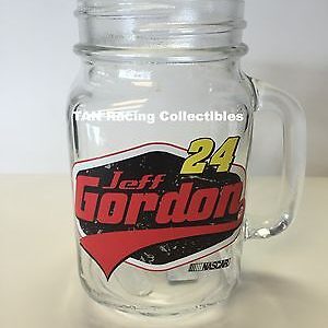 Jeff Gordon Hunter Mfg 2015 #24 Mason Jar Glass Mug 16oz