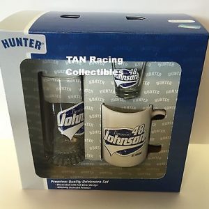 Jimmie Johnson Hunter Mfg 2015 #48 Fan Glassware 3pc Set