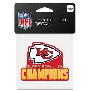 Kansas City Chiefs Wincraft NFL Super Bowl Champions Perfect Cut Decal