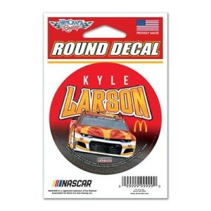 Kyle Larson 2020 Wincraft #42 McDonald's Round Decal 3"