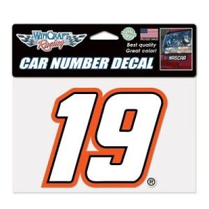 Martin Truex Jr 2020 Wincraft #19 Car Number Decal 7 x 4.75