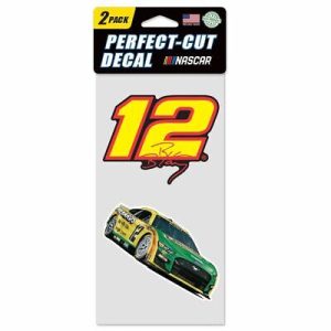Ryan Blaney 2022 Wincraft #12 Menard's Libman 4x8 2pc Decal Set, outdoor vinyl, Die Cut decals with full color detail