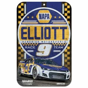 Chase Elliott 2022 Wincraft #9 NAPA/HMS 11x17 Plastic Sign