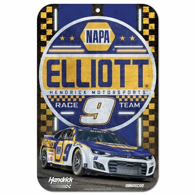 Chase Elliott 2022 Wincraft #9 NAPA/HMS 11x17 Plastic Sign