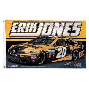 Erik Jones 2018 Wincraft #20 DeWalt Tools 3 x 5 Deluxe Flag