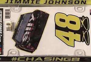 Jimmie Johnson 2020 Wincraft #48 Ally Poly License Plate Frame W/Decals