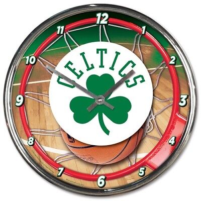 Boston Celtics Wincraft NBA 12" Chrome Round Clock