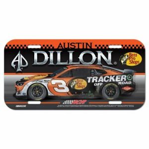 Austin Dillon 2022 Wincraft #3 Bass Pro Shops Poly License Plate!