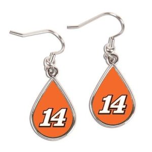 Tony Stewart 2015 Wincraft #14 Tear Drop Earrings Carded